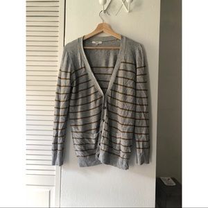 Madewell striped cardigan sweater